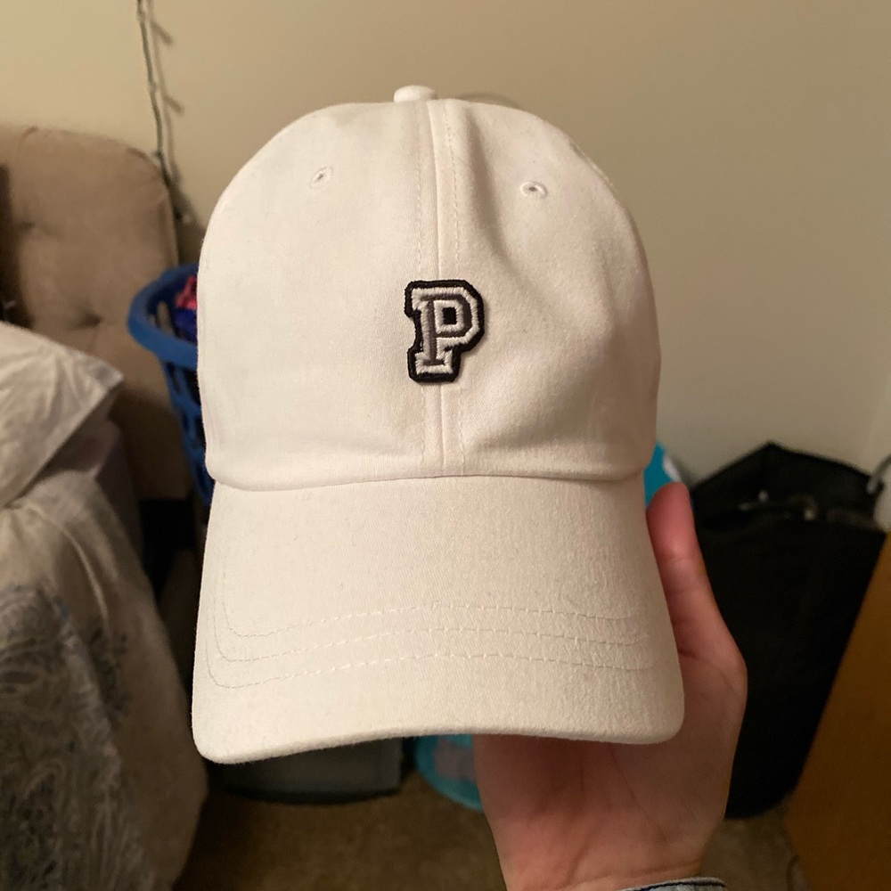 PINK white baseball cap